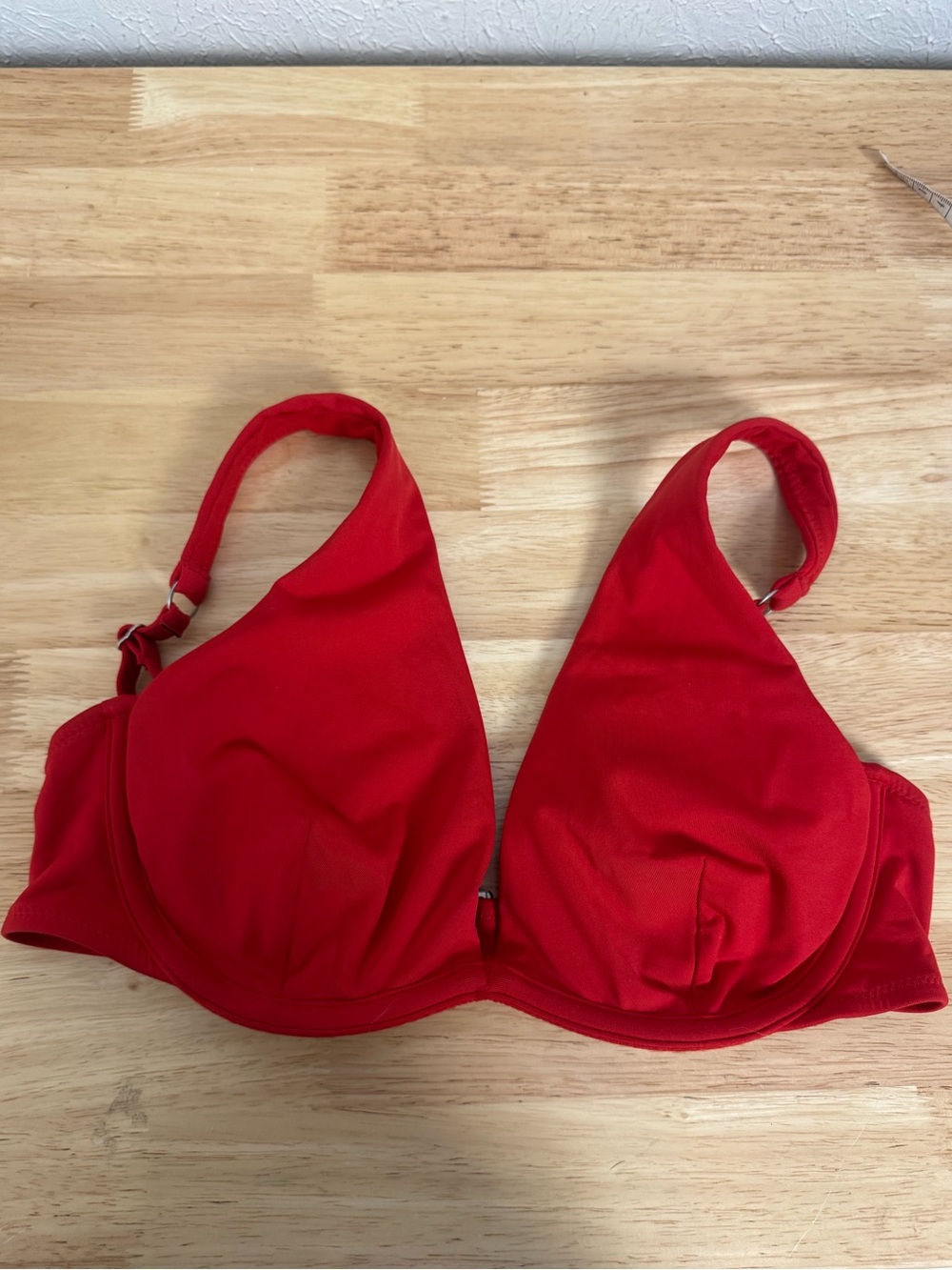 Athleta Red Swim Plunge Bikini Top - Picture 1 of 4